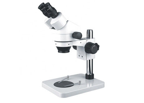 microscopio estéreo del enfoque binocular 7-45X con LED Ring Light