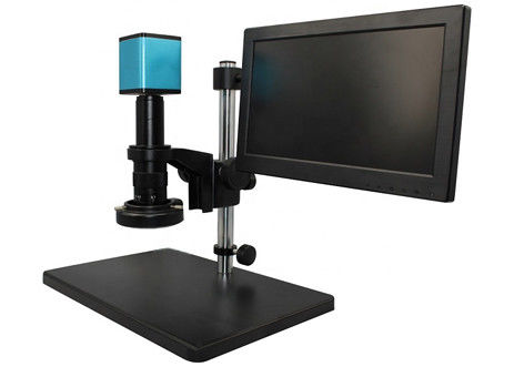Microscopio video de concentración auto de 14X-180X HDMIport Digital con la luz flexible del LED