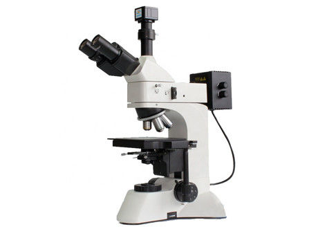 El microscopio de polarización óptico de DIC WF10X 5X 50X reflejó fuente de luz del microscopio