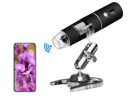 Monóculo óptico del microscopio 1080P HD 2MP 1000X del LED USB Wifi Digital
