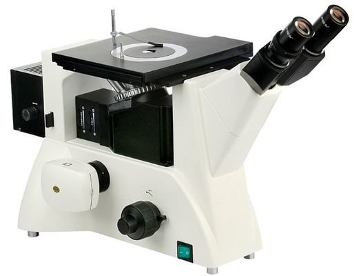observación brillante invertida binocular del campo oscuro del microscopio metalográfico de 100X 20X