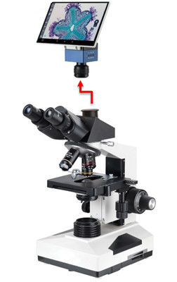 Microscopio biológico 40-1000X del laboratorio profesional de Trinocular con Sony los 6.3M Camera
