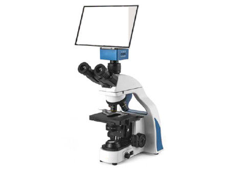 Microscopio de Trinocular 10X 20X Digitaces con blanco portátil de la pantalla del Lcd