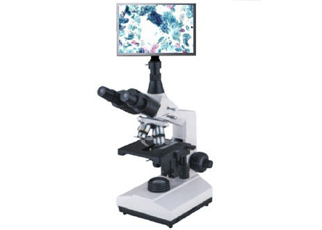 Estudiante binocular Biological Microscope Compound LED blanco de 10X 100X