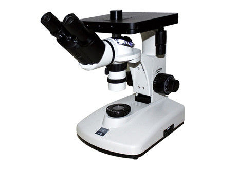 6V binocular 12W invirtió el compuesto óptico 100X metalúrgico 1250X del microscopio