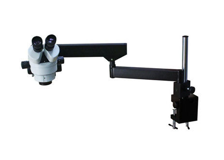 Fuente de luz estérea del microscopio 3.7X LED del soporte del enfoque de acero de Trinocular
