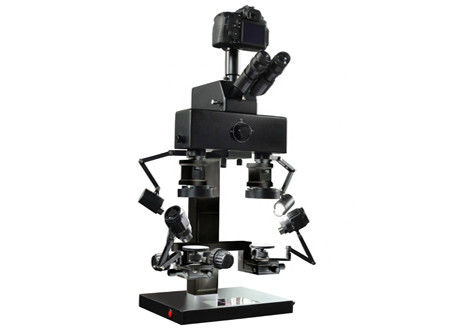 El microscopio de comparación forense de WF20X 5W binocular llevó el microscopio de la iluminación