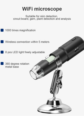 microscopio de la cámara del electrón 480P USB de 1000X Wifi