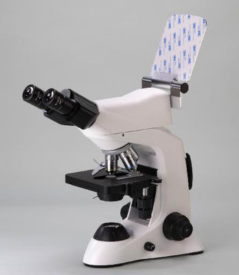 4 microscopio biológico del laboratorio de la posición 40X con la etapa mecánica