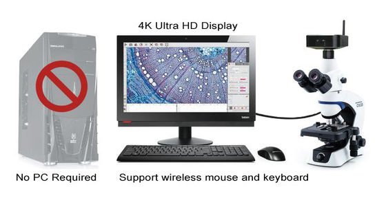 Cámara digital de 30FPS 4K ultra HD construida en interfaz de 5G Wifi HDMI2.0 USB3.0
