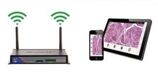 Cámara digital del microscopio de la transferencia de 60FPS WiFi 4 grupos de la exhibición del retículo