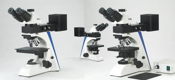 campo oscuro brillante óptico binocular de Tinocular del microscopio metalúrgico de 50X 1000X