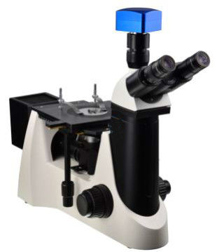50X-1000X invirtió el microscopio metalúrgico equipado de verde azul amarillo y de filtros de polarización