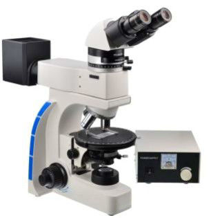 Microscopio de polarización óptico binocular de Trinocular 40X 800X que polariza