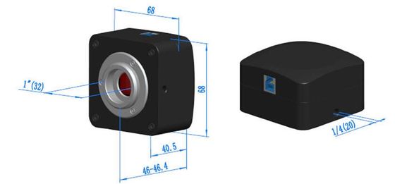 101,2 las resoluciones del hardware de la cámara 640x480 del microscopio de FPS Cmos USB se extienden 3M Pixel
