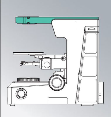 Microscopio biológico Para Celular 180 x 155m m del laboratorio médico de Trinocular blanco