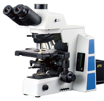 Microscopio biológico Para Celular 180 x 155m m del laboratorio médico de Trinocular blanco